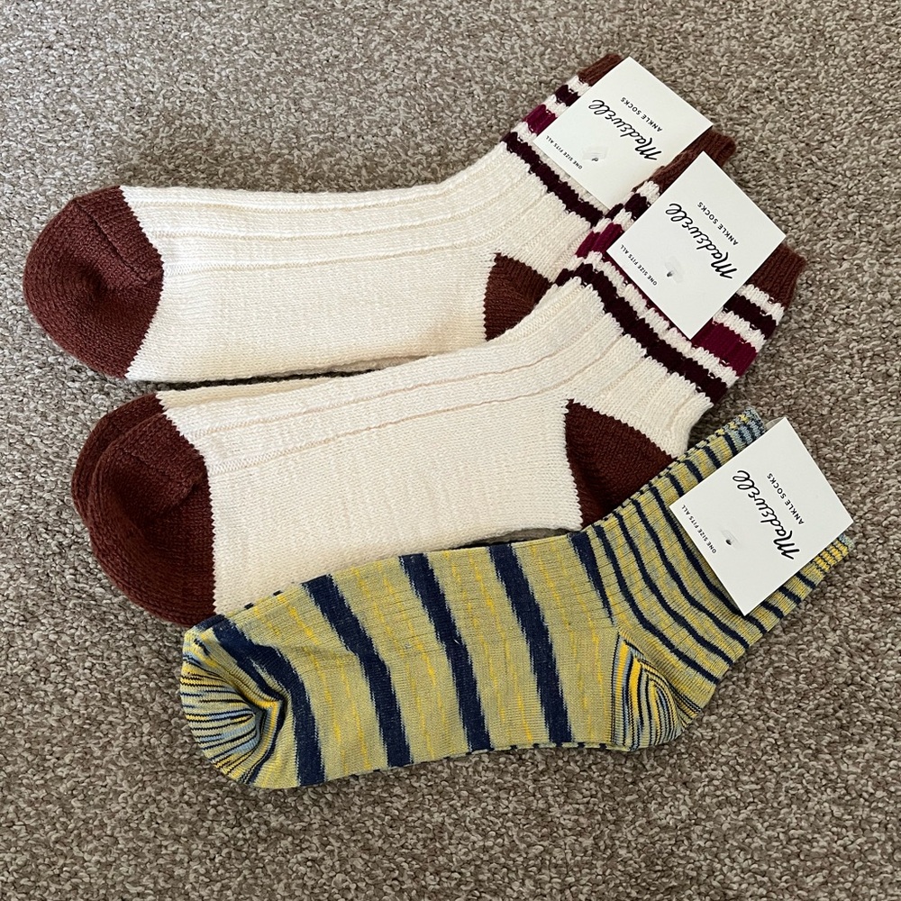 Madewell Striped Camp Ankle Socks set